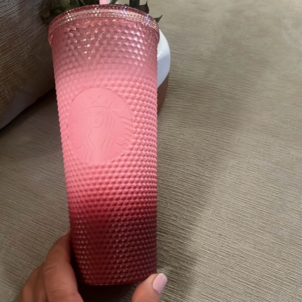 Starbucks Pink Tumbler with Straw
